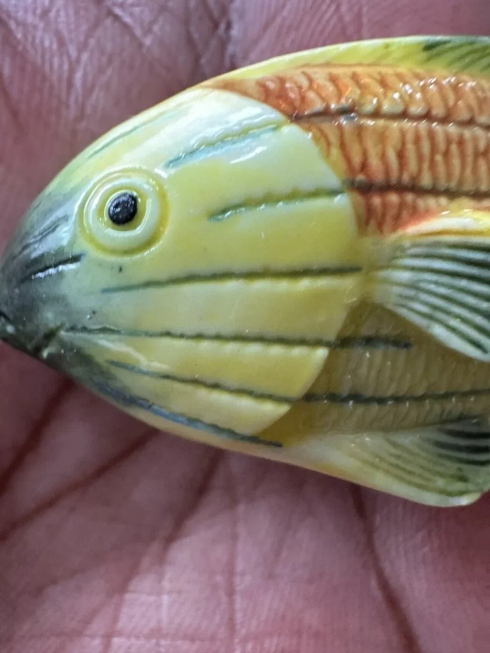 Vintage Porcelain Fish Chopstick Rests Set of 5 Tropical Fish Table Decor